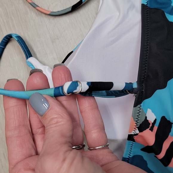 Ladies XL  High Waisted Bikini with adjustable straps NWOT - Picture 5 of 6